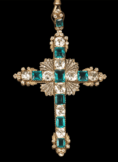 Епископский крест 1878 г., позолоченное серебро